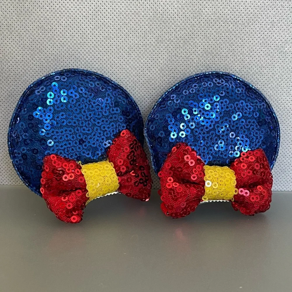 Minnie Mouse Ears Hair clips • Snow White